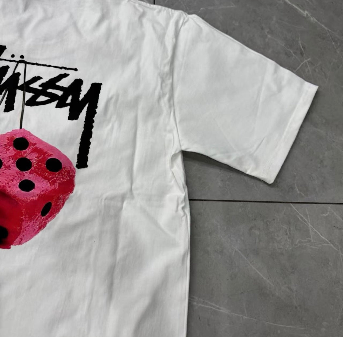 Stussy x Pink Dice - Graphic Tee LostFiction Clo